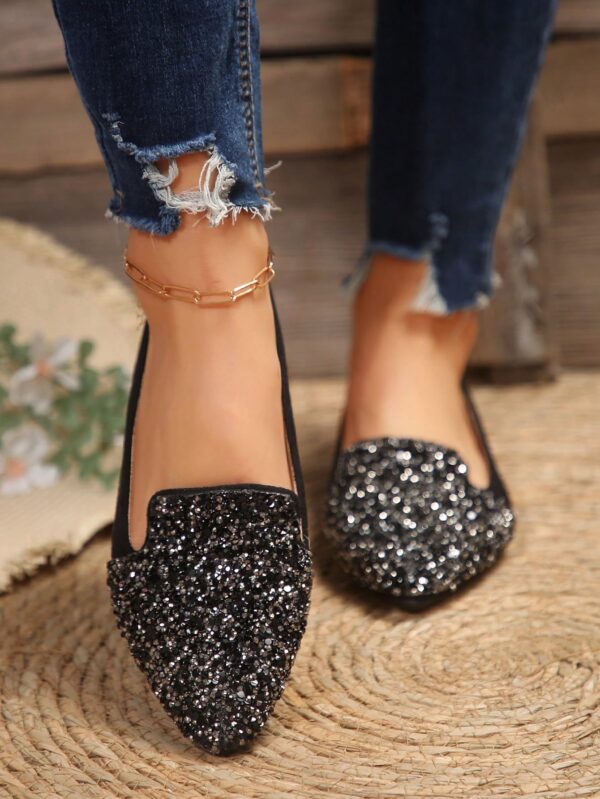 Zapatos Planos Estampados con Punta Afilada y Diseño Deslizable - Image 19