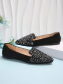 Zapatos Planos Estampados con Punta Afilada y Diseño Deslizable