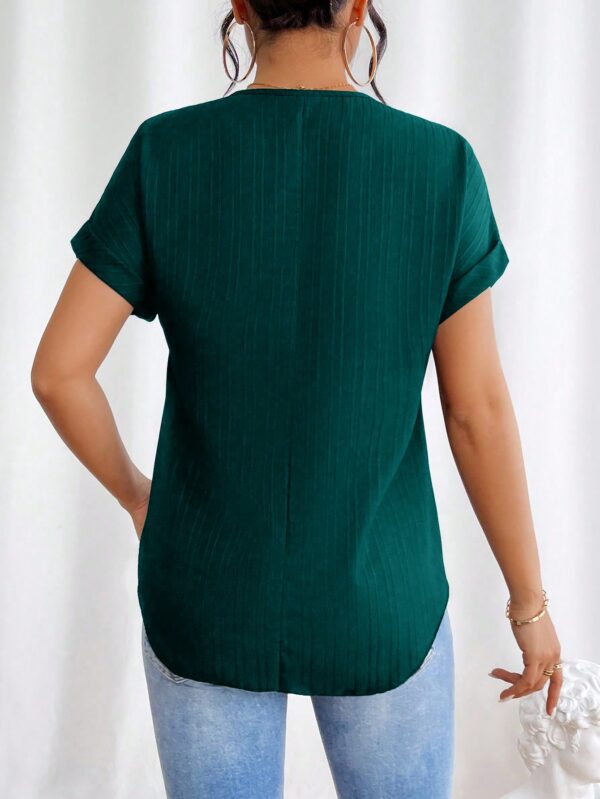 Blusa Casual con Cremallera y Manga Murciélago - Image 51