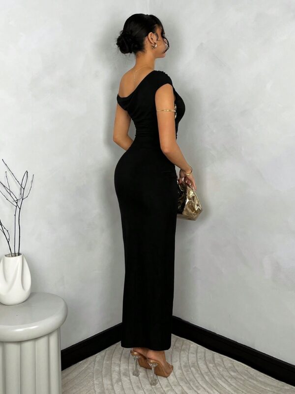 Vestido Largo Asimétrico Elegante Ajustado - Image 2