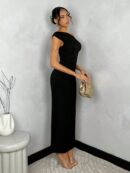 Vestido Largo Asimétrico Elegante Ajustado