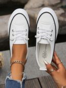 Zapatillas Blancas Deportivas de Mujer para Primavera y Otoño