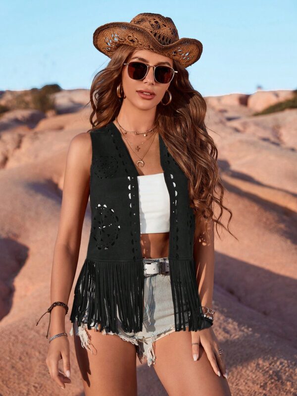 Chaleco Boho con Flecos de Gamuza para Primavera/Verano - Image 10