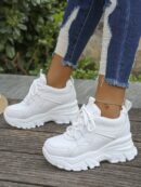 Zapatillas Casual Plataforma Invisible 8cm, Aumento de Altura
