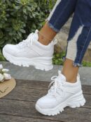 Zapatillas Casual Plataforma Invisible 8cm, Aumento de Altura