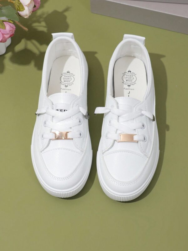 Zapatillas Deportivas Planas de Mujer con Detalles de Strass