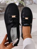 Zapatillas Deportivas Planas de Mujer con Detalles de Strass