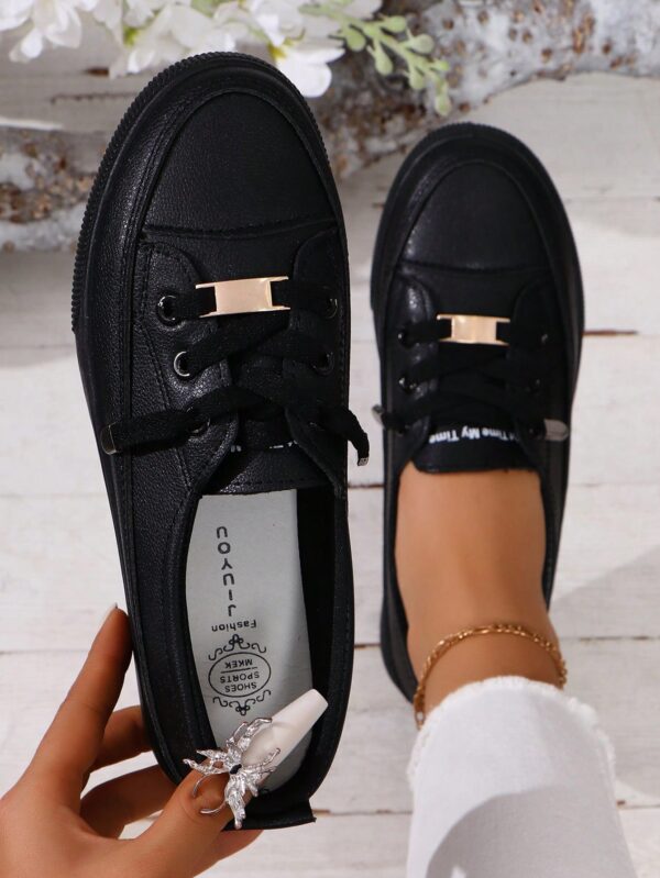 Zapatillas Deportivas Planas de Mujer con Detalles de Strass - Image 20