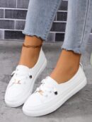 Zapatillas Deportivas Planas de Mujer con Detalles de Strass