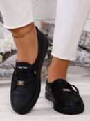 Zapatillas Deportivas Planas de Mujer con Detalles de Strass