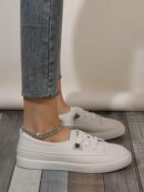 Zapatillas Deportivas Planas de Mujer con Detalles de Strass
