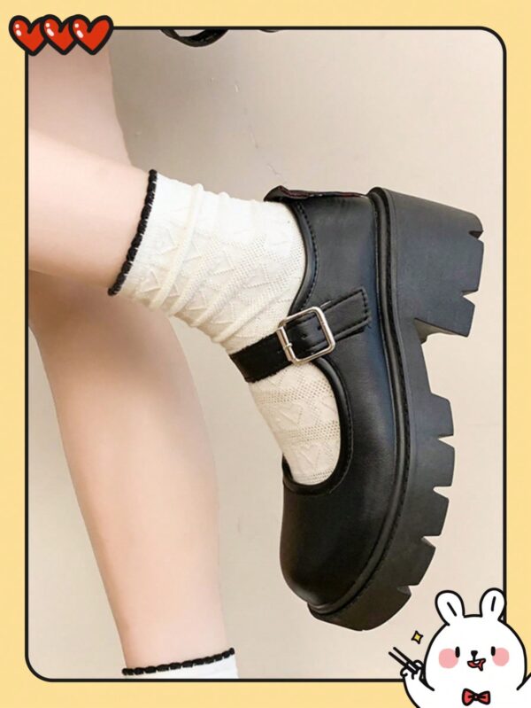 Zapatos Oxford de Tacón Alto y Suela Gruesa Estilo Mary Jane - Image 11