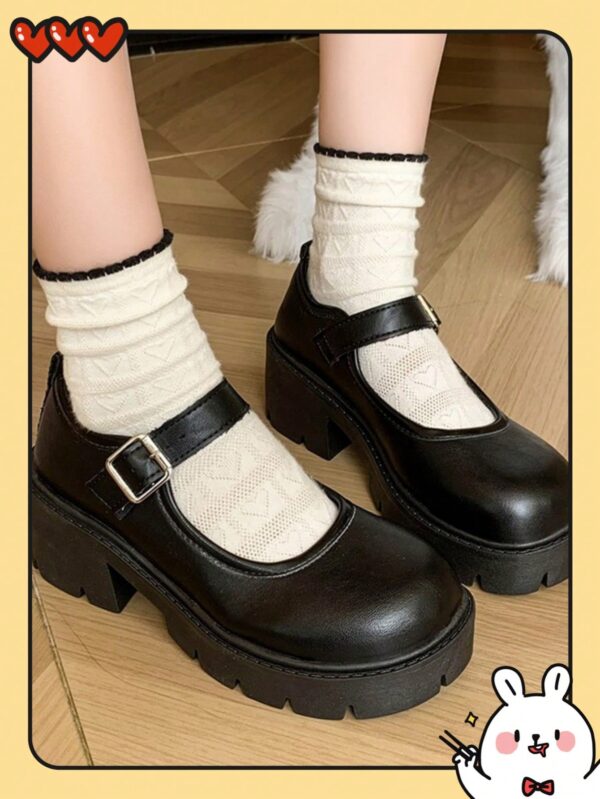 Zapatos Oxford de Tacón Alto y Suela Gruesa Estilo Mary Jane - Image 12