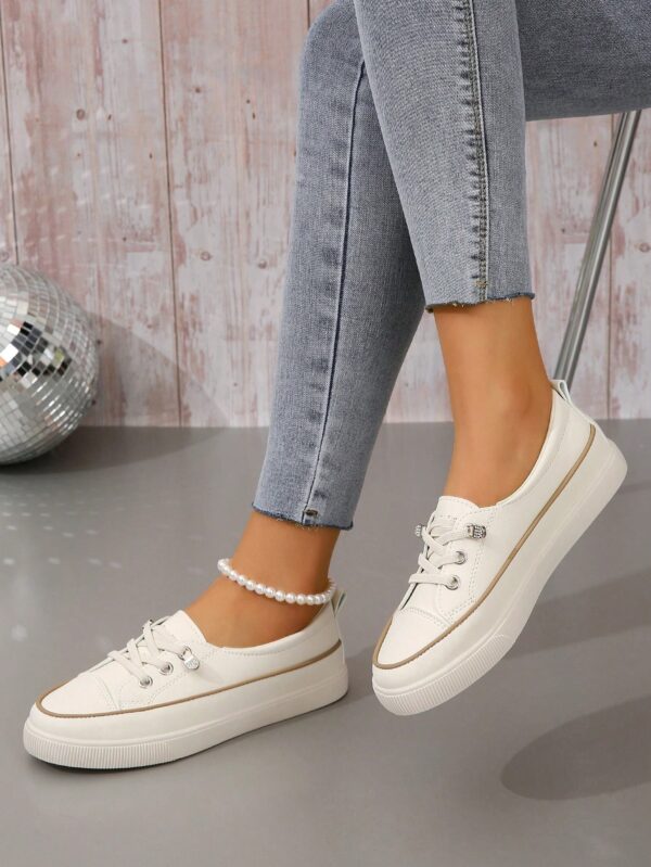 Zapatillas Deportivas de Lona en Negro, Talla Grande - Image 28