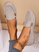 Mocasines de Lona Ligera en Talla Grande para Mujer