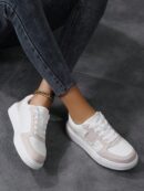 Zapatillas Deportivas Casual para Mujer en Blanco Chic