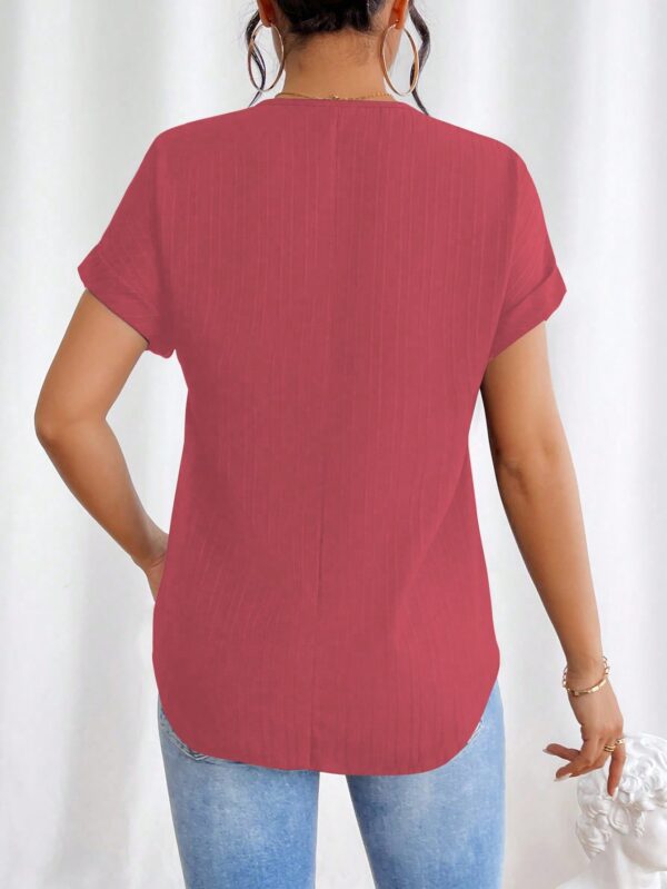 Blusa Casual con Cremallera y Manga Murciélago - Image 77