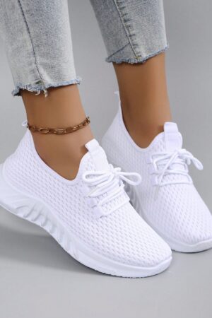 Zapatillas Deportivas Casuales para Mujer en Colores Sólidos y Brillantes