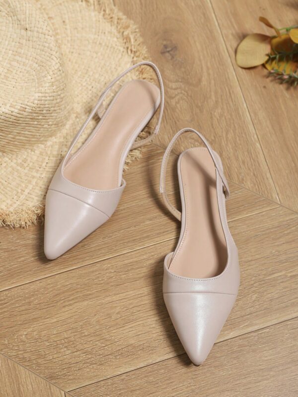 Zapatos Planos de Cuero Suave con Punta Puntiaguda y Diseño Bicolor - Image 18