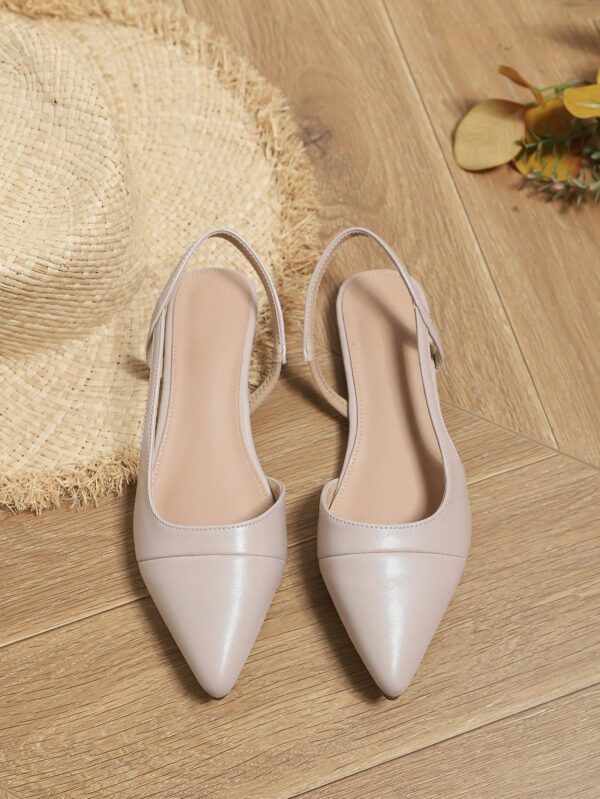 Zapatos Planos de Cuero Suave con Punta Puntiaguda y Diseño Bicolor - Image 19