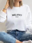 Buzo Casual con Estampado de Milán y Manga Larga