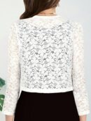 Chaqueta Corta de Encaje Camelia Elegante