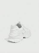 Zapatillas Deportivas Chunky de Malla Blanca con Cordones