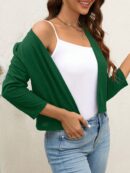 Chaqueta Corta Negra de Trabajo para Mujer, Temporada Primavera