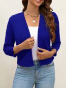 Chaqueta Corta Negra de Trabajo para Mujer, Temporada Primavera