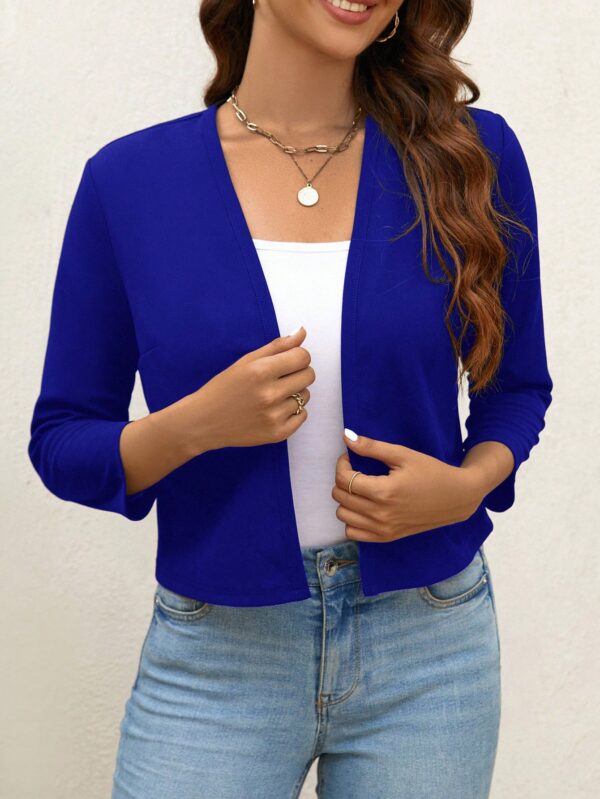 Chaqueta Corta Negra de Trabajo para Mujer, Temporada Primavera - Image 15