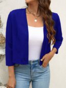 Chaqueta Corta Negra de Trabajo para Mujer, Temporada Primavera