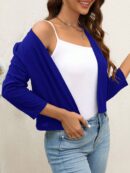 Chaqueta Corta Negra de Trabajo para Mujer, Temporada Primavera