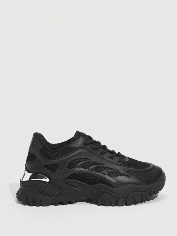 Zapatillas Deportivas Chunky de Malla Blanca con Cordones - Image 5