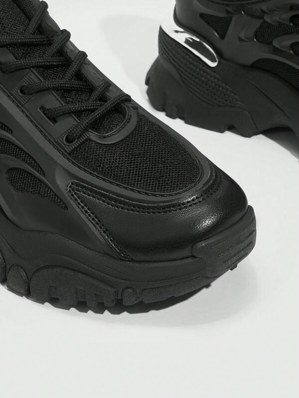 Zapatillas Deportivas Chunky de Malla Blanca con Cordones - Image 6