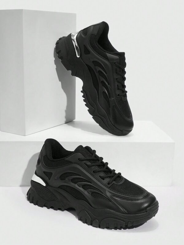 Zapatillas Deportivas Chunky de Malla Blanca con Cordones - Image 2