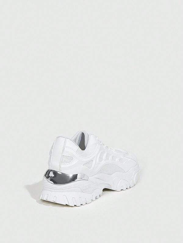 Zapatillas Deportivas Chunky de Malla Blanca con Cordones - Image 19
