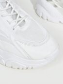 Zapatillas Deportivas Chunky de Malla Blanca con Cordones