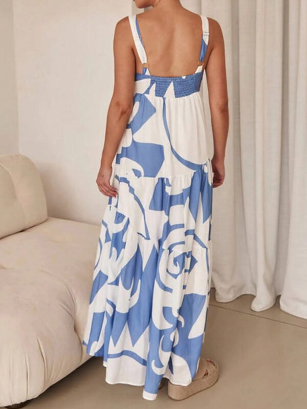 Vestido Largo Casual de Vacaciones con Estampado Aleatorio - Image 2