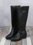 Botas Altas de Montar con Tacón Grueso y Cierre Interno
