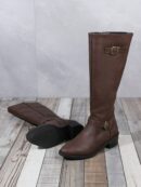 Botas Altas de Montar con Tacón Grueso y Cierre Interno