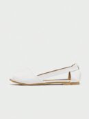 Zapatos Planos de Mujer con Detalles Tejidos y Talón Abierto