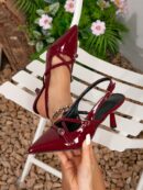 Sandalias de Tacón Alto Versátiles Punta Fina Primavera-Verano