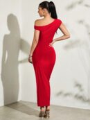 Vestido Largo Asimétrico Elegante Ajustado