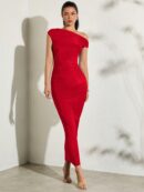 Vestido Largo Asimétrico Elegante Ajustado