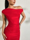 Vestido Largo Asimétrico Elegante Ajustado
