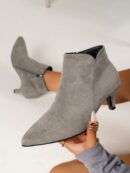 Botines de Mujer con Cierre Lateral y Tacón Delgado