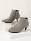 Botines de Mujer con Cierre Lateral y Tacón Delgado