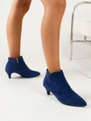 Botines de Mujer con Cierre Lateral y Tacón Delgado