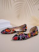 Zapatos de Mujer Planos con Detalles Calados, Cómodos y Antideslizantes
