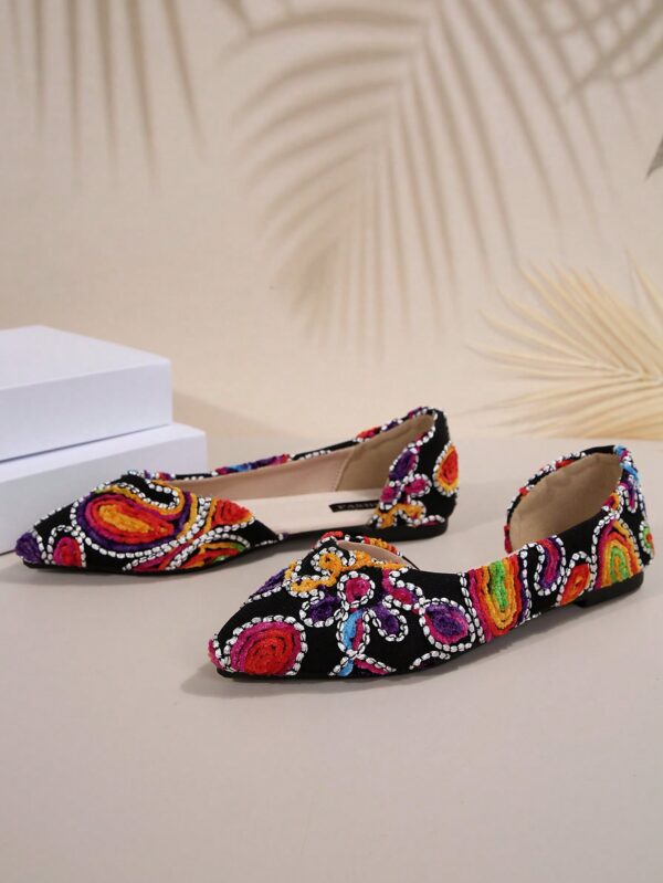 Zapatos de Mujer Planos con Detalles Calados, Cómodos y Antideslizantes - Image 27